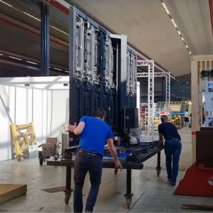 Led ledmobile se déplace sur votre stand