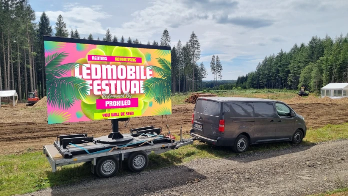 votre stand avec un ledmobile