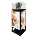 Présentoir LED P2 4 faces Visibilité 360°