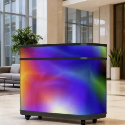 Comptoir Vidéo P1.86 2560×(800+160) mm