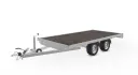 Remorque freinée plateau sans ridelles