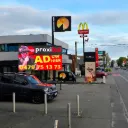 Advertising campaign on giant LED screen in Overijse (Merckx)